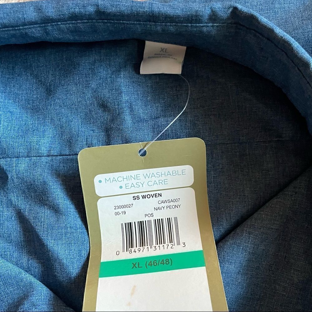 NWT cafe luna blue Mens xl dress shirt - Picture 4 of 6